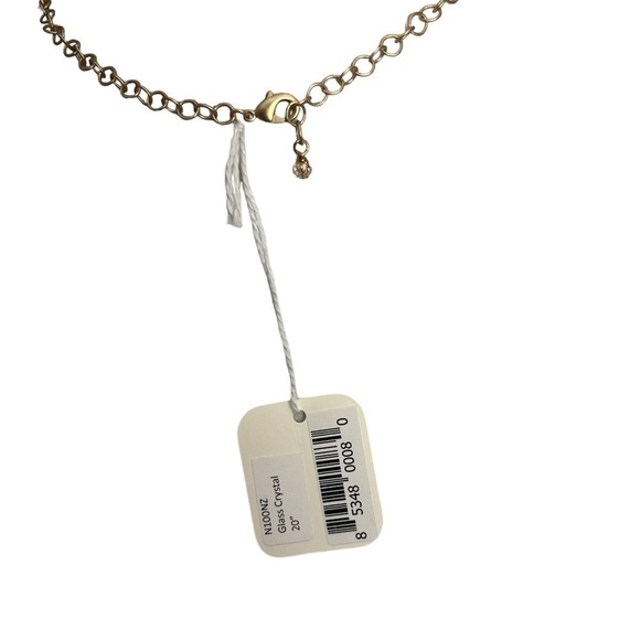 Dana Herbert Glass Crystal Beaded Y Necklace - Picture 3 of 5